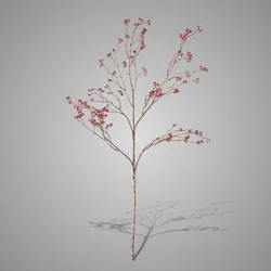 Flower Spray Burgundy 100 cm