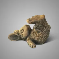 Lying Hare Majestic Brown 21x14x13